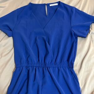NEW REORIA BLUE FORMAL ROMPER: SIZE M